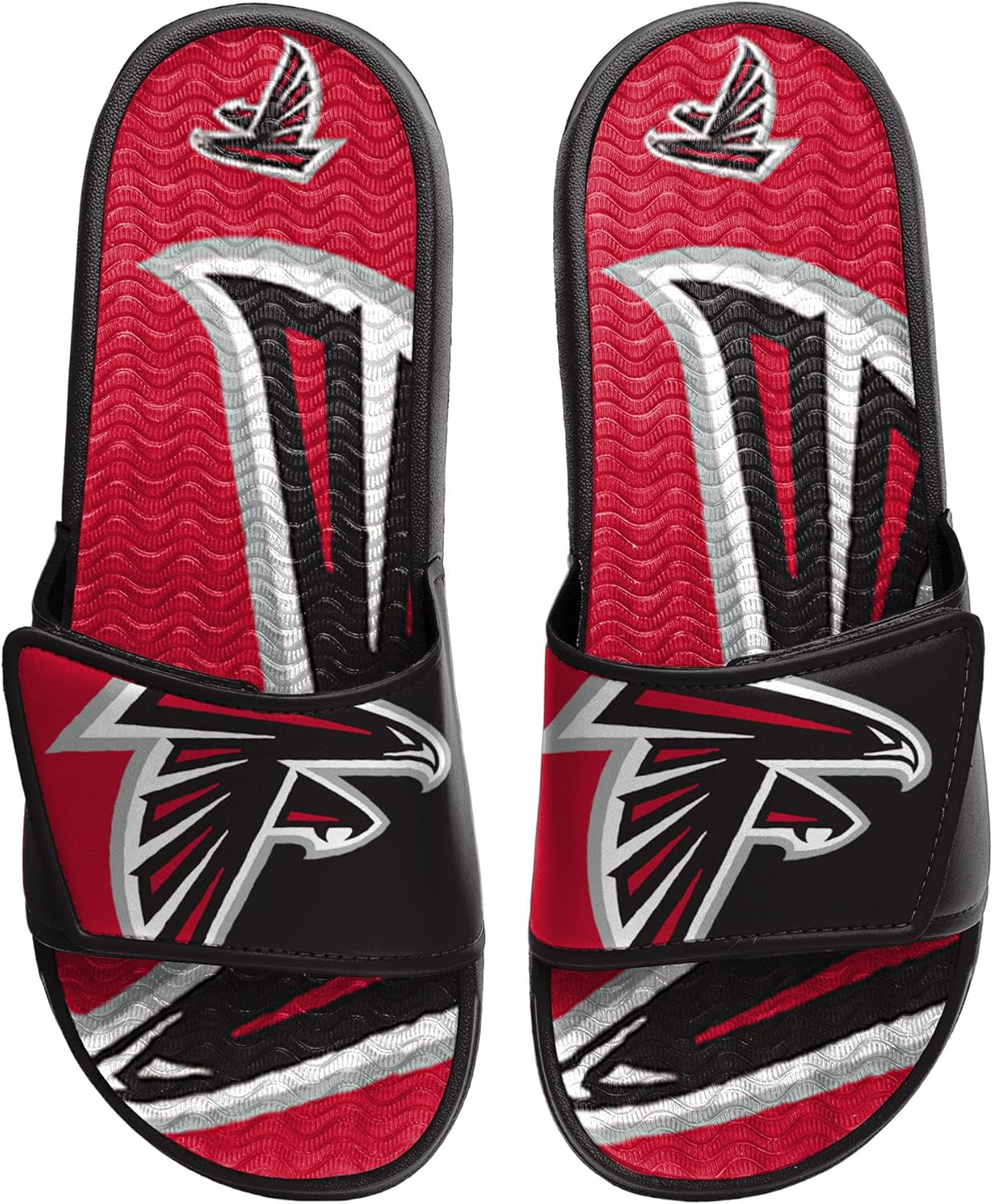 Mens NFL Team Logo Sport Shower Gel Slide Flip Flop Sandals