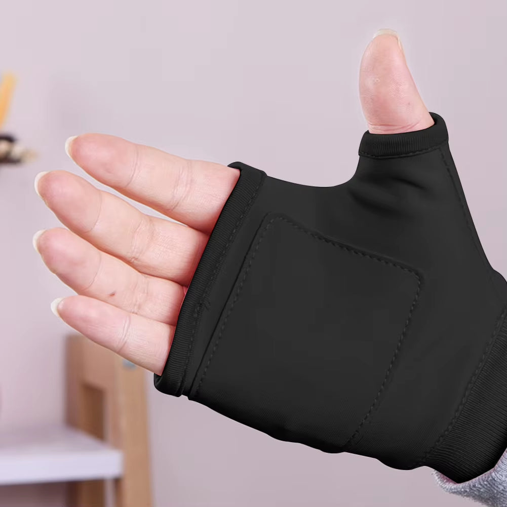 Electric Heating Gloves 360 Degree Heating Electric Heated Gloves Fingerless Touchscreen for Outdoor Hiking Cycling
