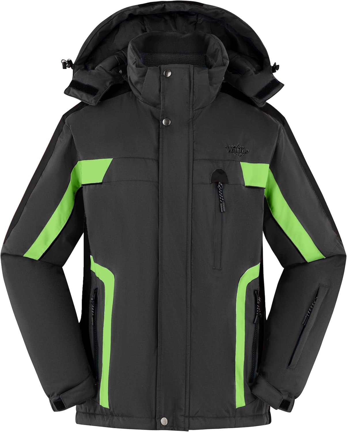 Men'S Mountain Waterproof Ski Jacket Warm Winter Snowboarding Jacket Snow Rain Coat