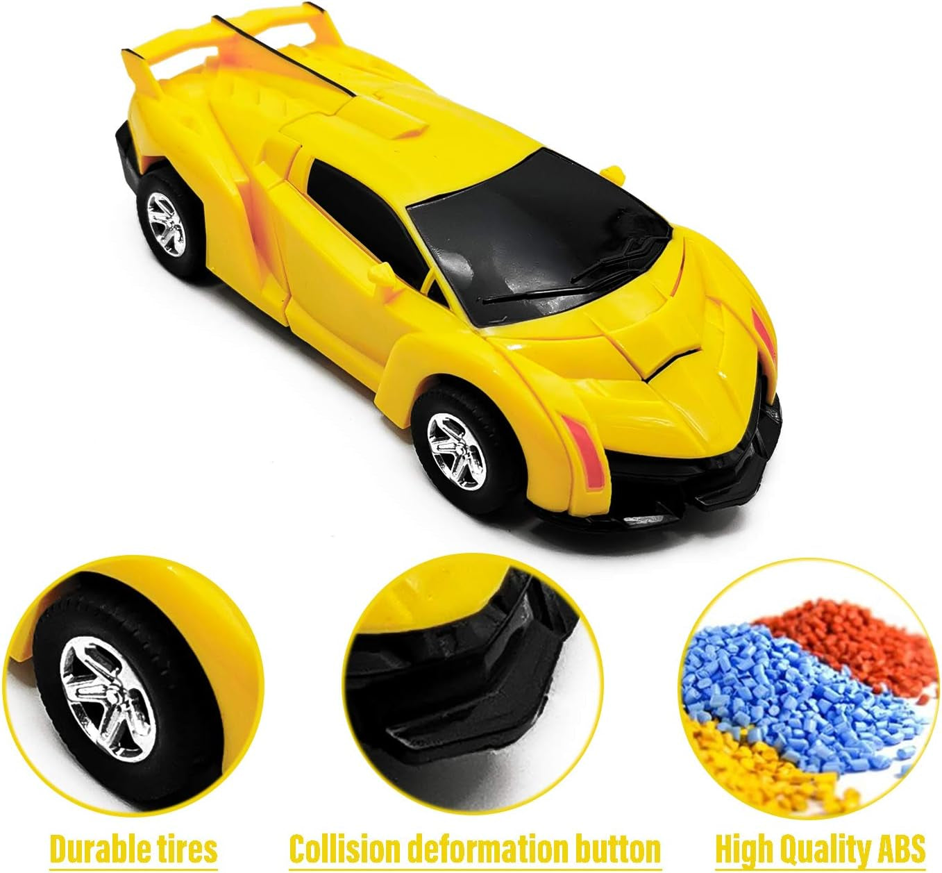 Present for for 3-6 Year Old Boys, Transforming Toys Cars for 3-8 Year Old Boys, Friction Powered Car Truck Toys for Boys Girls Toddler Aged 3, 4, 5 Year Old Present for Kids Christmas.