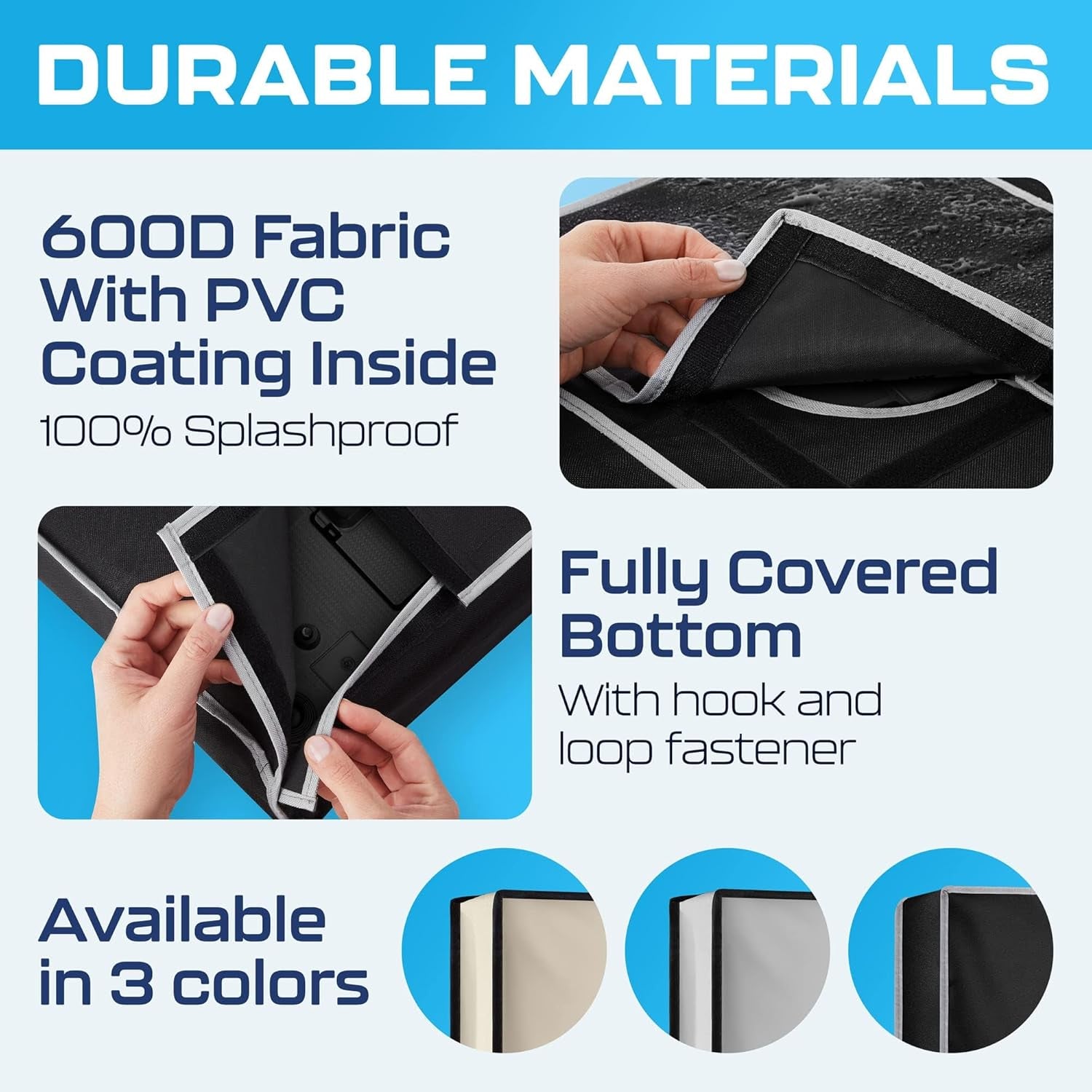 Outdoor TV Cover 36-39 Inch | Waterproof and Weatherproof TV Covers | Outdoor TV Enclosure | Smart Shield TV Screen Protector for outside TV | Cover for Moving | TV Display Protectors – Black