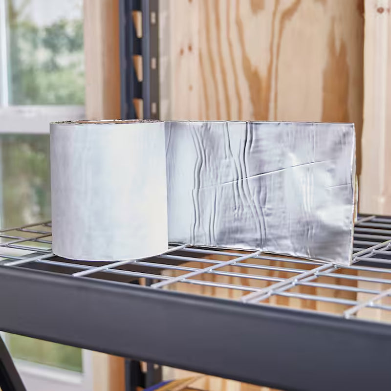 Instant Waterproof Repairs 6-In X 25-Ft Silver Aluminum Self-Adhesive Roll Flashing