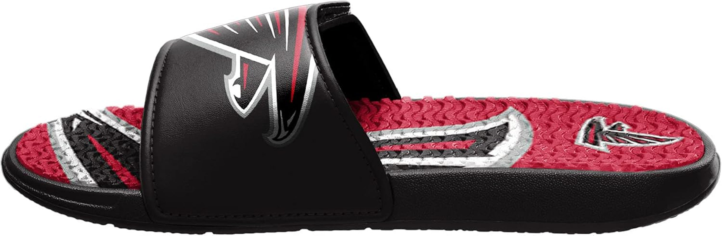 Mens NFL Team Logo Sport Shower Gel Slide Flip Flop Sandals