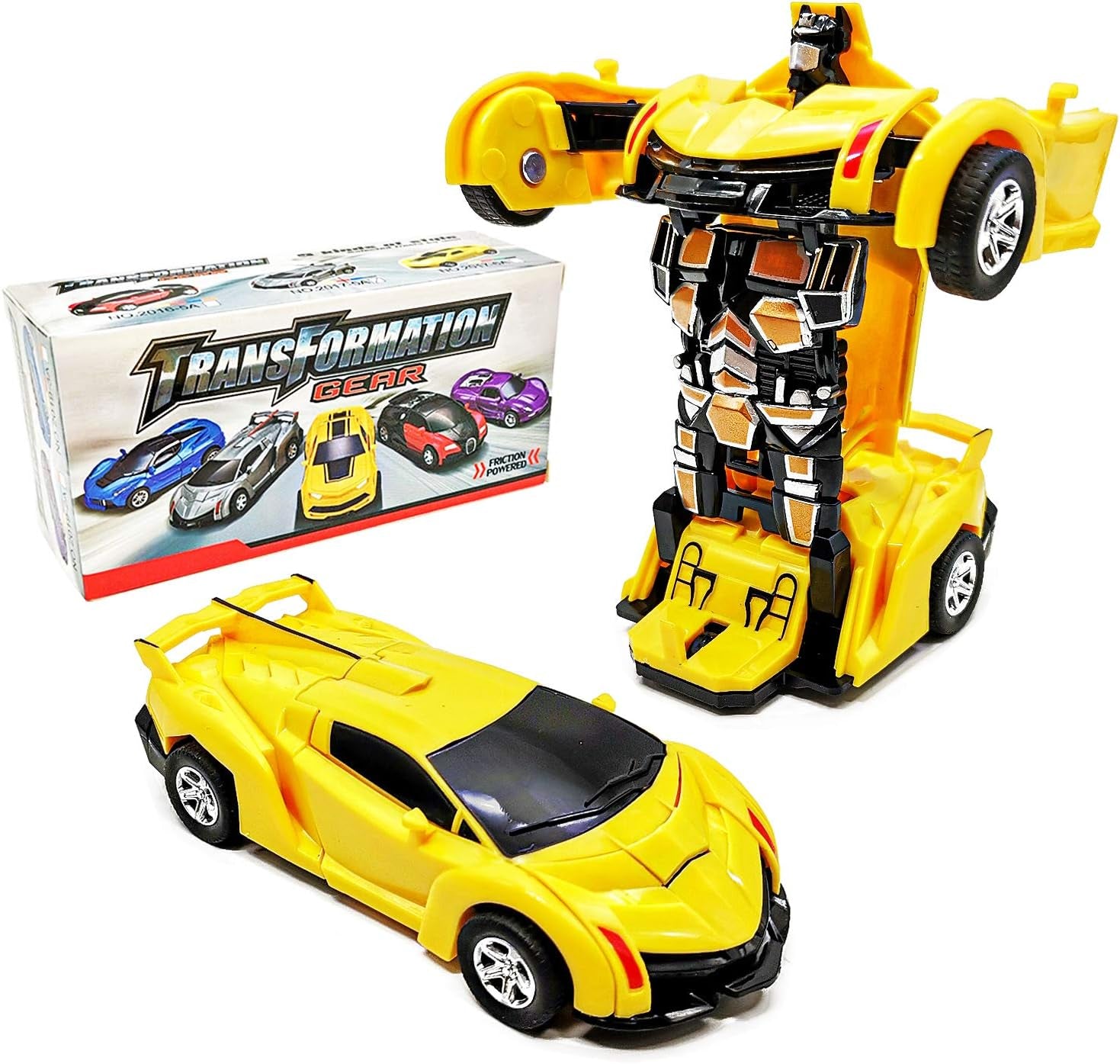 Present for for 3-6 Year Old Boys, Transforming Toys Cars for 3-8 Year Old Boys, Friction Powered Car Truck Toys for Boys Girls Toddler Aged 3, 4, 5 Year Old Present for Kids Christmas.