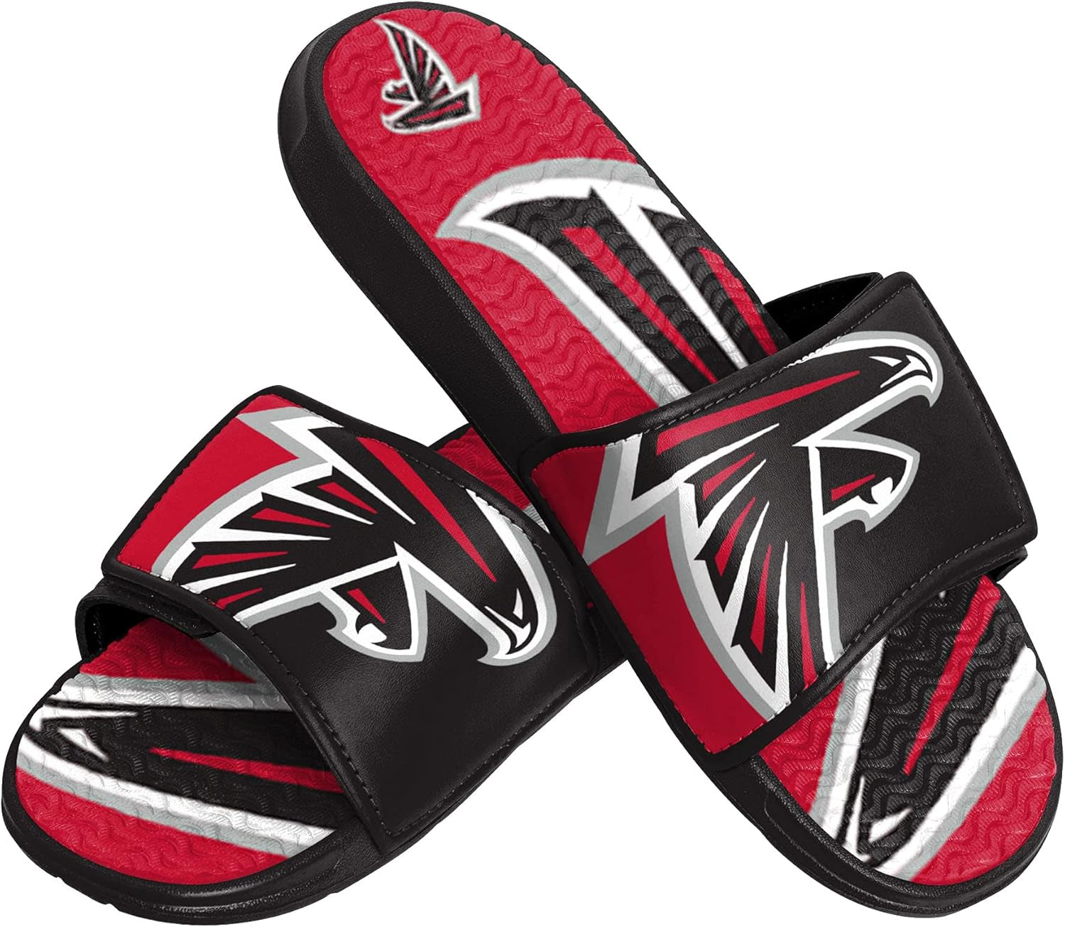Mens NFL Team Logo Sport Shower Gel Slide Flip Flop Sandals
