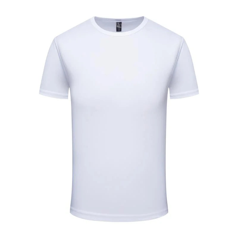 Quick Dry Round Neck T-shirt Custom Printed Embroidered Logo