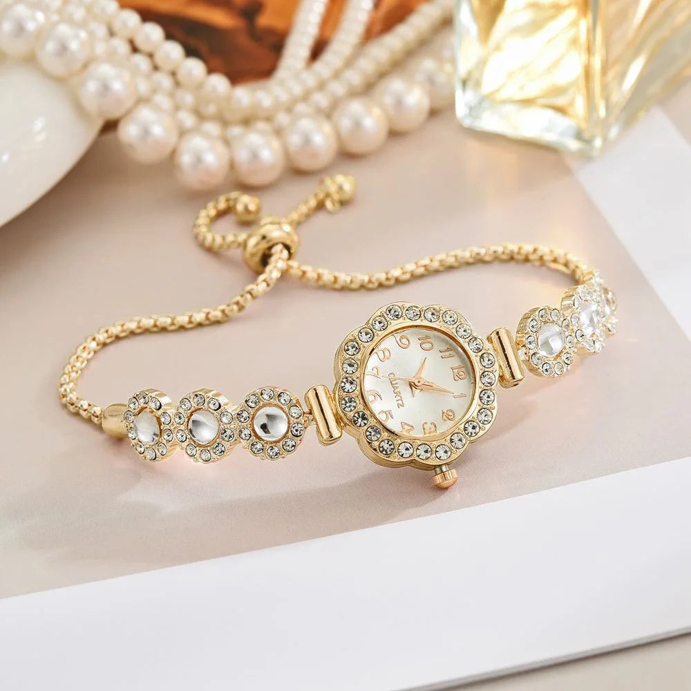 Elegant Rhinestone Bracelet Strap Women Watches Fashion