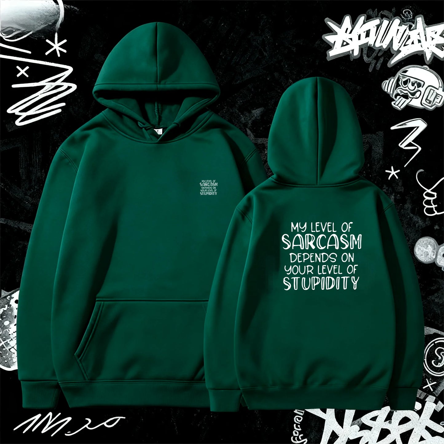 Men's New Long Sleeve Hooded Sweatshirt Fashion