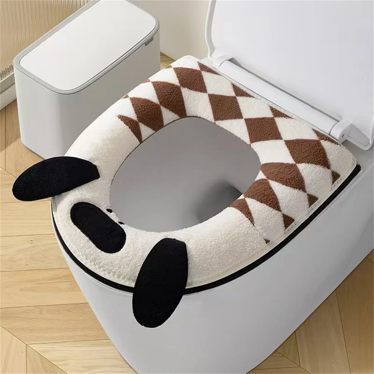 New autumn and winter home cartoon toilet cover plus