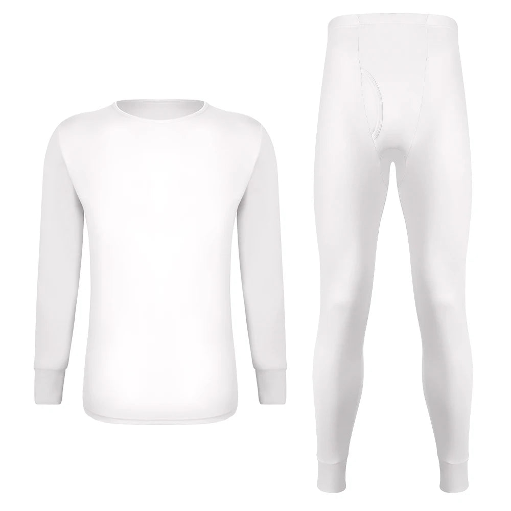 Long Johns Thermal Underwear Set for Men Fleece Lined Base
