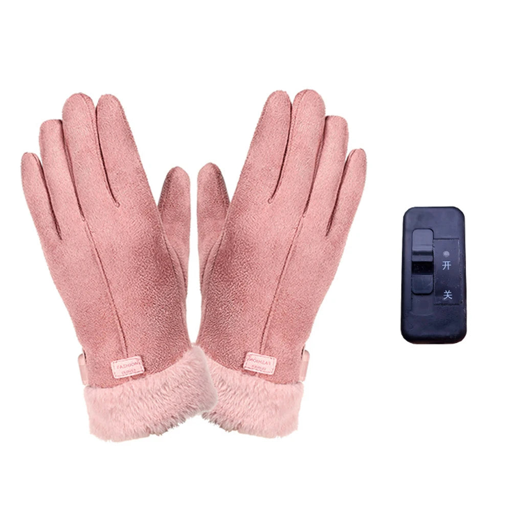 Electric Heating Gloves Men Women USB plug-in Electric Heated