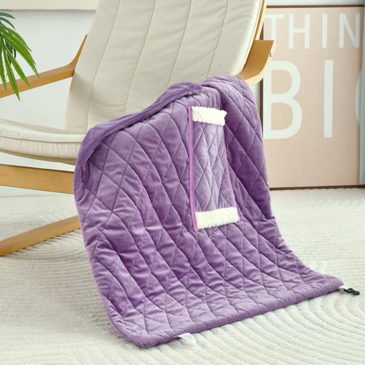 Electric Heater Blanket USB Cordless Heated Blanket Washable