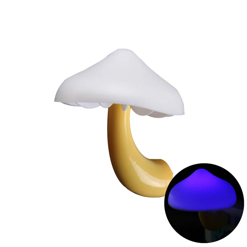 LED Night Lights Mushroom Shape Automatic Sensor Toilet