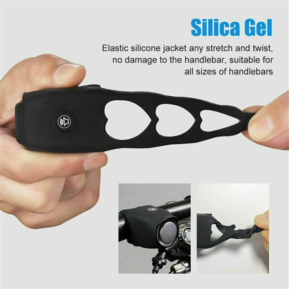 Electric 110Db Bike Bell Horn Ring Waterproof Cycling Mini Silicone Electric Horn Portable Mtb Road Cycling Handlebar Bells