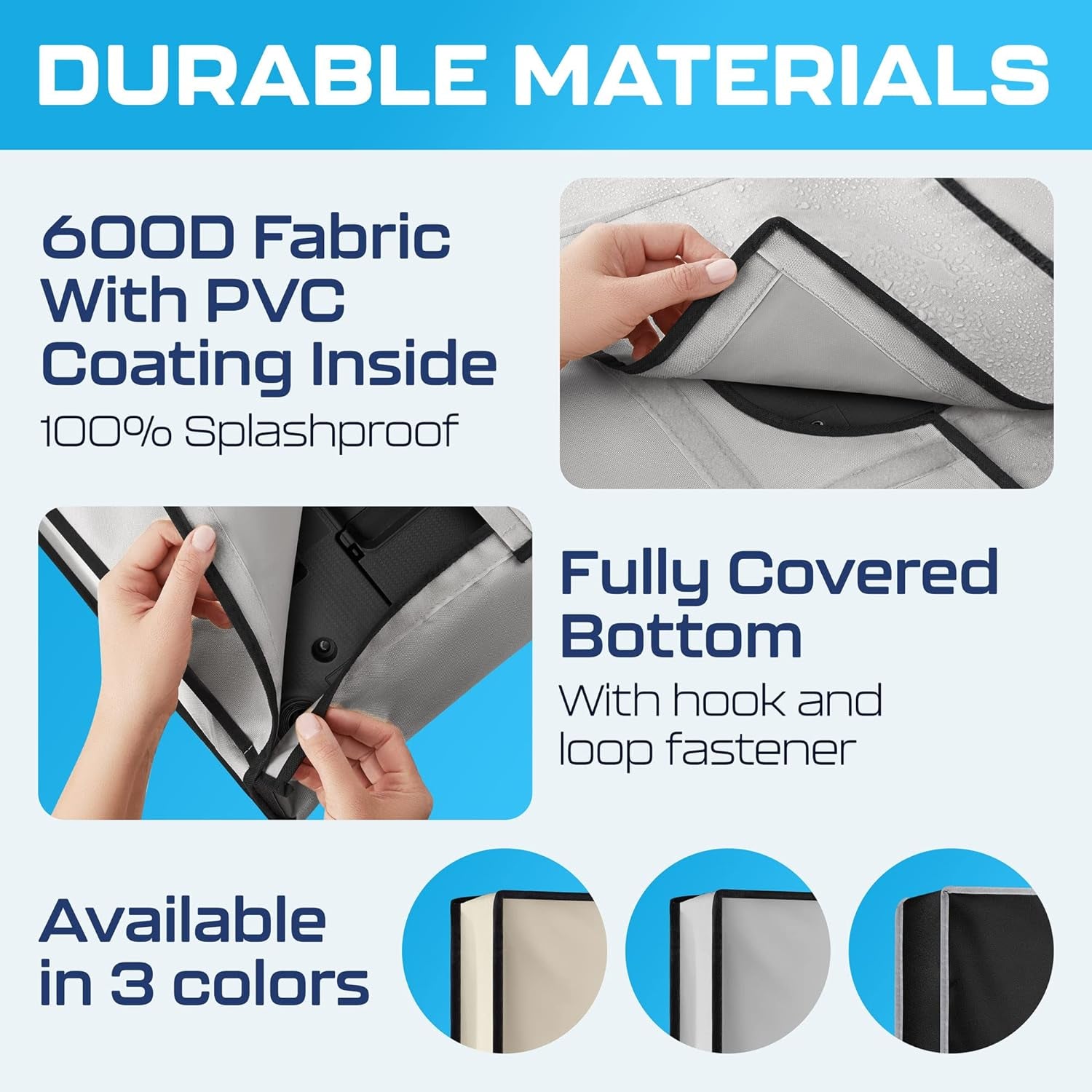 Outdoor TV Cover 60-65 Inch Waterproof and Weatherproof TV Covers | Outdoor TV Enclosure | Smart Shield TV Screen Protector for outside TV | Cover for Moving | TV Display Protectors - Gray