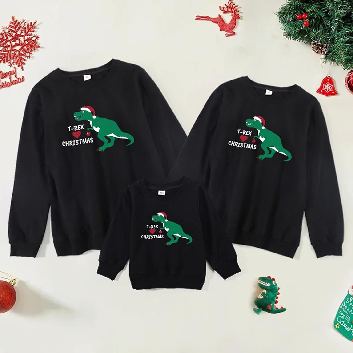 Christmas Family Matching Sweater Autumn Winter Warm Outfits New Long Sleeve Sweatshirt Pullover Top
