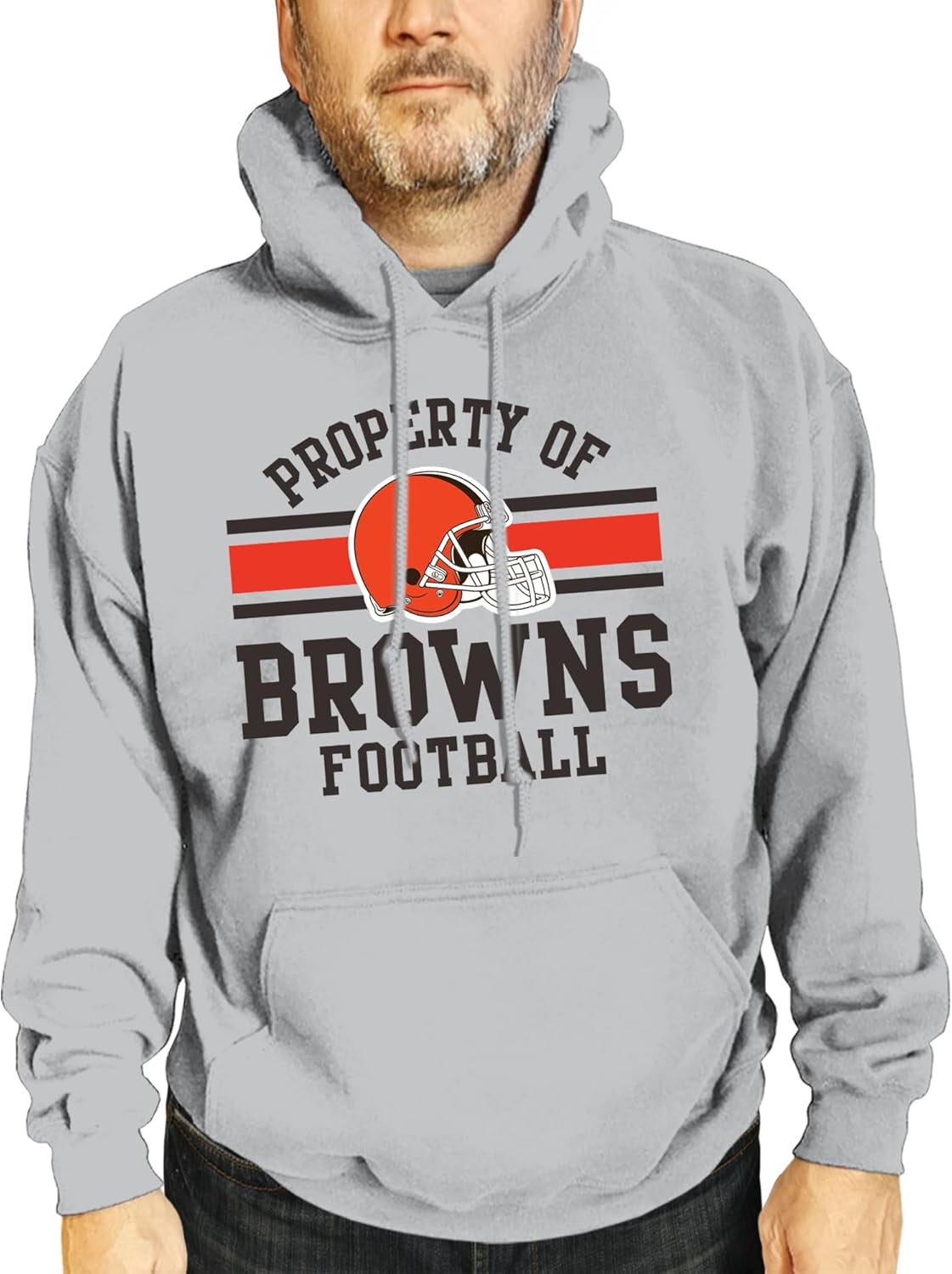 NFL Adult Property of Hooded Sweatshirt - Cotton & Polyester - Stay Warm & Represent Your Team in Style