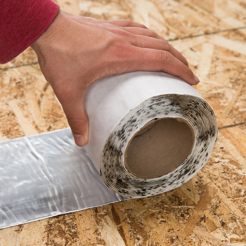 Instant Waterproof Repairs 6-In X 25-Ft Silver Aluminum Self-Adhesive Roll Flashing