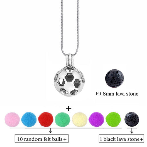 2018 Football Necklace DIY Cabochon Pearl Cage