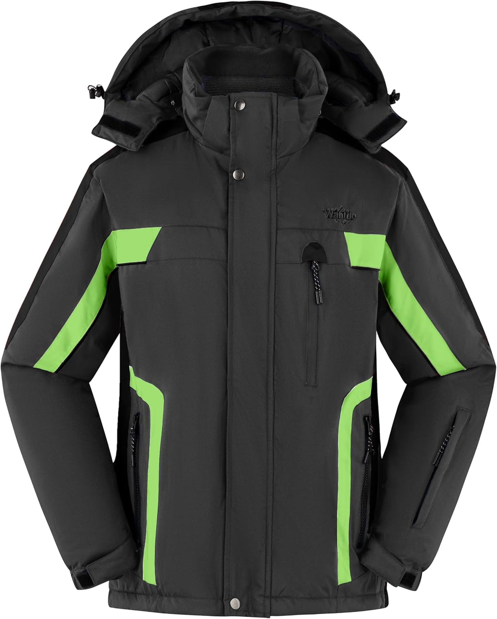 Men'S Mountain Waterproof Ski Jacket Warm Winter Snowboarding Jacket Snow Rain Coat
