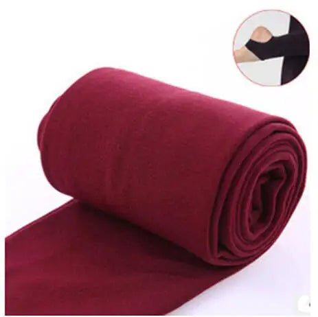 Autumn Winter Woman Thick Warm Leggings Candy Color B