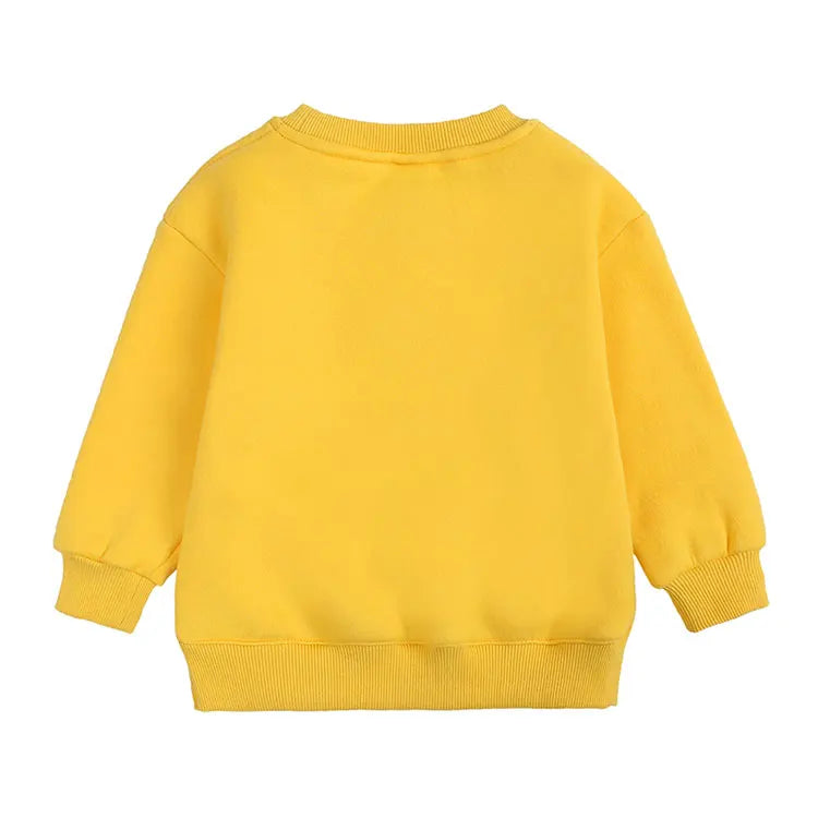 Fashion Solid Color Kids Clothes Boys Sweatshirt Cotton Long