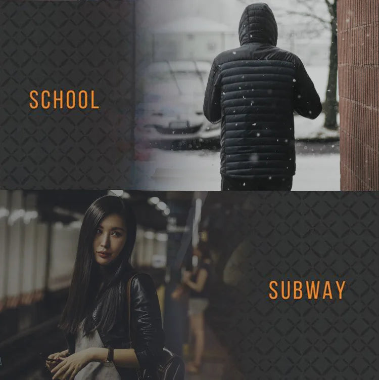 Men's parka Winter Warm USB  Heating Jackets Smart Thermostat