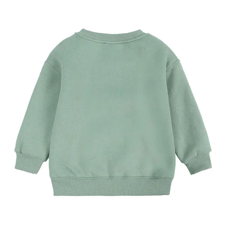 Fashion Solid Color Kids Clothes Boys Sweatshirt Cotton Long