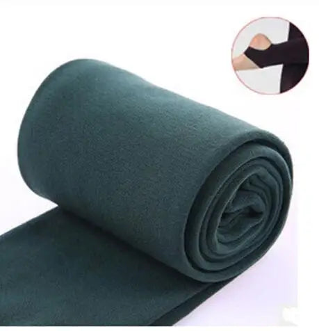 Autumn Winter Woman Thick Warm Leggings Candy Color B