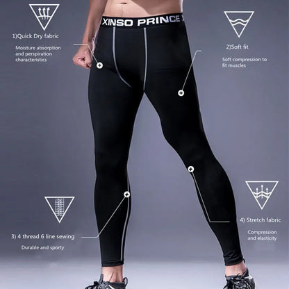 Men's Thermal Underwear Pants Winter Thick Fleece Lined