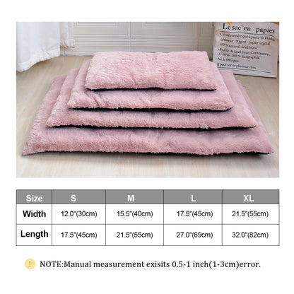 Thick Warm Dog Bed Mat Soft Pet Sleeping Cushion Mats Washable