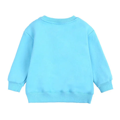 Fashion Solid Color Kids Clothes Boys Sweatshirt Cotton Long