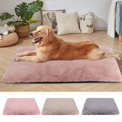 Thick Warm Dog Bed Mat Soft Pet Sleeping Cushion Mats Washable