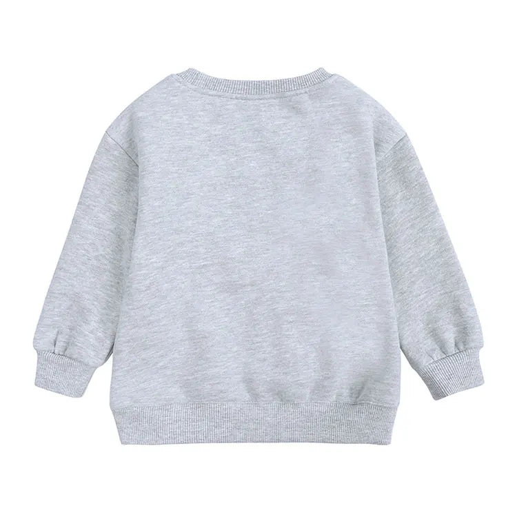 Fashion Solid Color Kids Clothes Boys Sweatshirt Cotton Long
