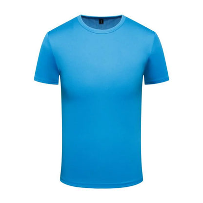 Quick Dry Round Neck T-shirt Custom Printed Embroidered Logo