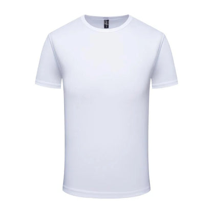 Quick Dry Round Neck T-shirt Custom Printed Embroidered Logo
