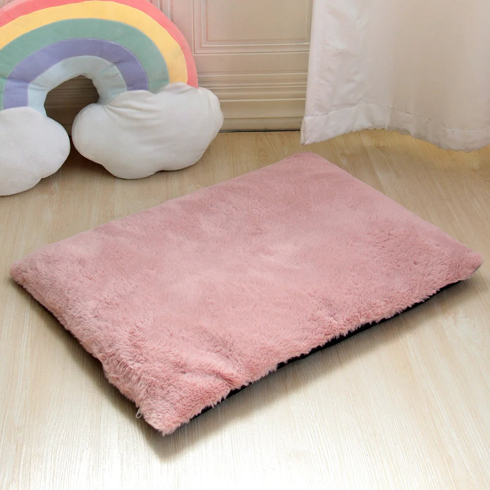 Thick Warm Dog Bed Mat Soft Pet Sleeping Cushion Mats Washable
