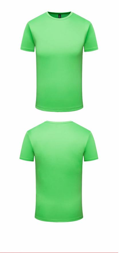 Quick Dry Round Neck T-shirt Custom Printed Embroidered Logo