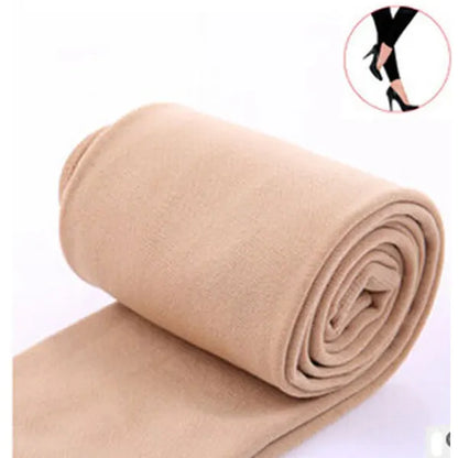 Autumn Winter Woman Thick Warm Leggings Candy Color B