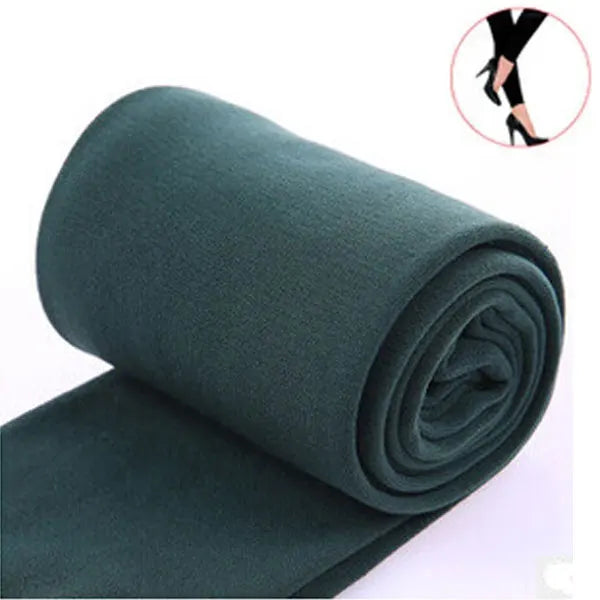 Autumn Winter Woman Thick Warm Leggings Candy Color B