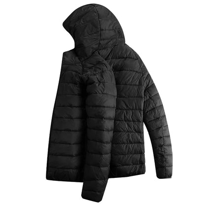 Men's parka Winter Warm USB  Heating Jackets Smart Thermostat
