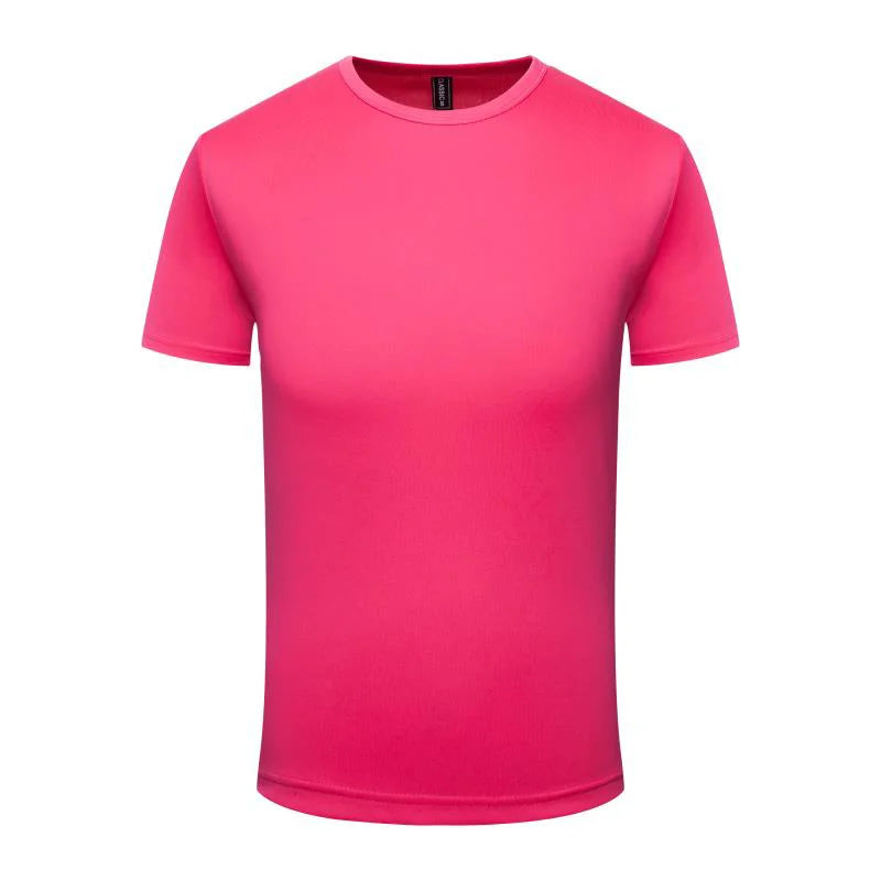Quick Dry Round Neck T-shirt Custom Printed Embroidered Logo