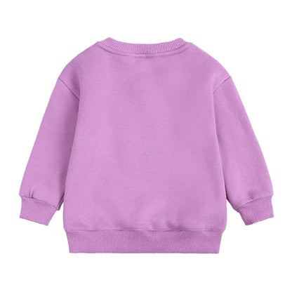 Fashion Solid Color Kids Clothes Boys Sweatshirt Cotton Long
