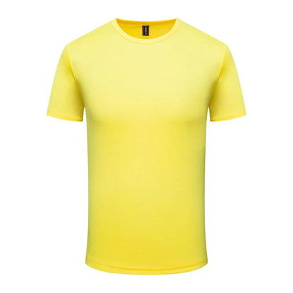 Quick Dry Round Neck T-shirt Custom Printed Embroidered Logo