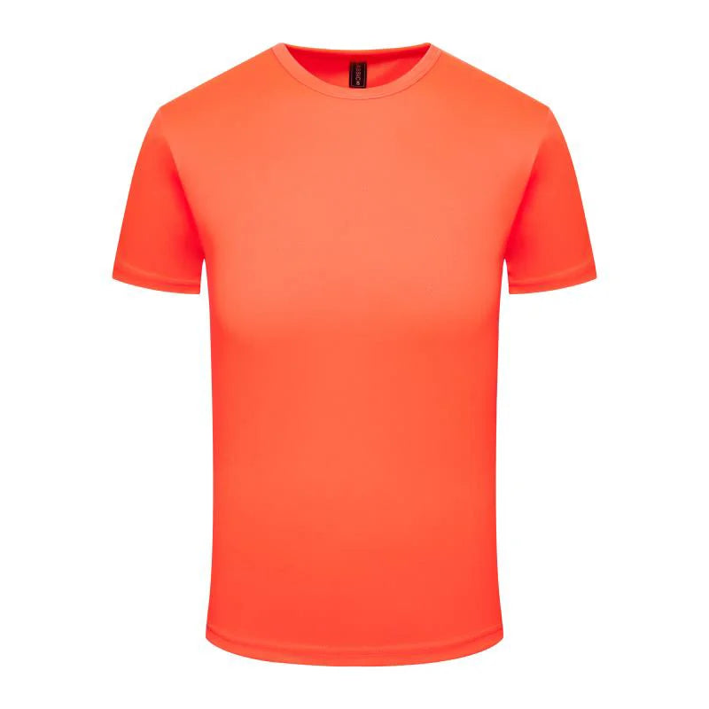 Quick Dry Round Neck T-shirt Custom Printed Embroidered Logo