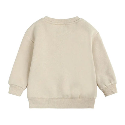 Fashion Solid Color Kids Clothes Boys Sweatshirt Cotton Long