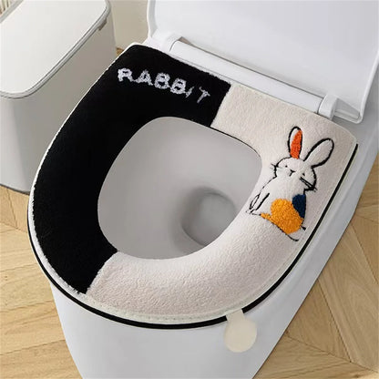 New autumn and winter home cartoon toilet cover plus