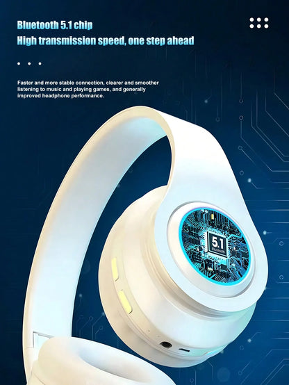 Wireless Gaming Headset Lightweight Foldable Headphones