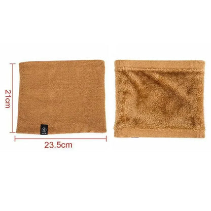 Fleece Neck Gaiter Windproof Warm Face Scarf for Men Women