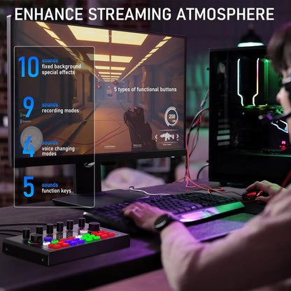 Live Sound Card Podcast Equipment With BM-800 Microphone